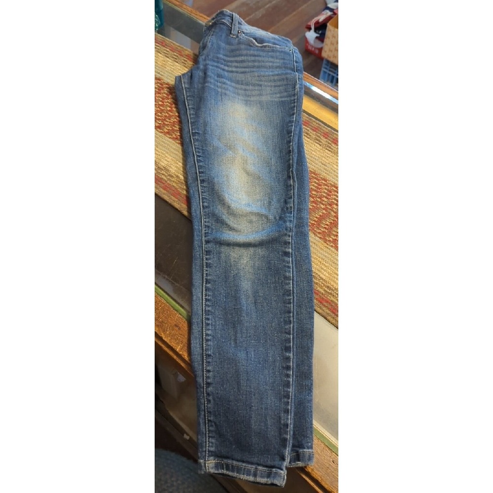 KanCan Mid-Rise‎ Ankle Skinny Denim Jeans Distressed Medium Wash Womens 9 28